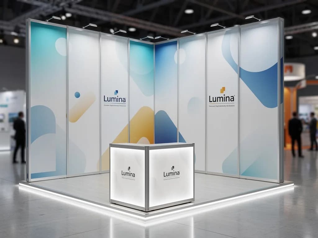 Lumina 10x10 Corner Inline Modular exhibit