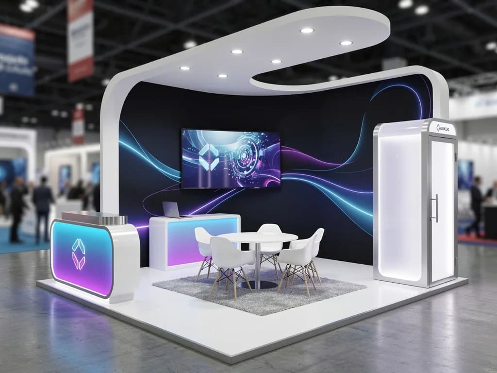 Ascend 10x20 Inline Modular Exhibit with Integrated Reception