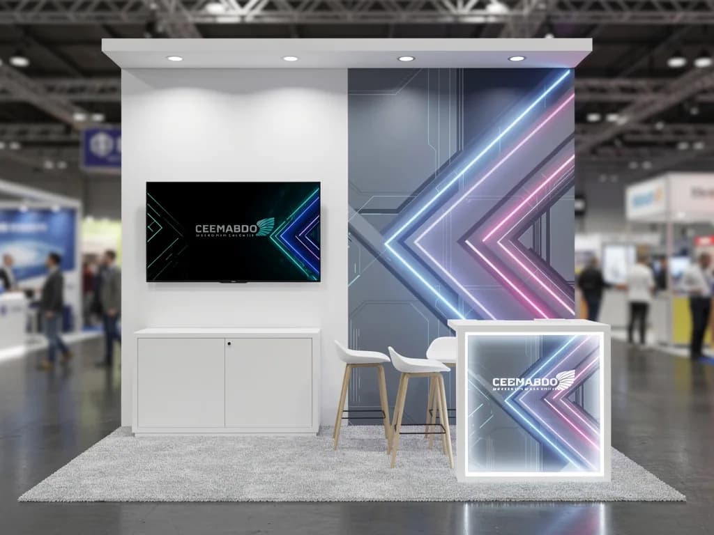 Ascend 10x20 Inline Modular Exhibit with Integrated Reception