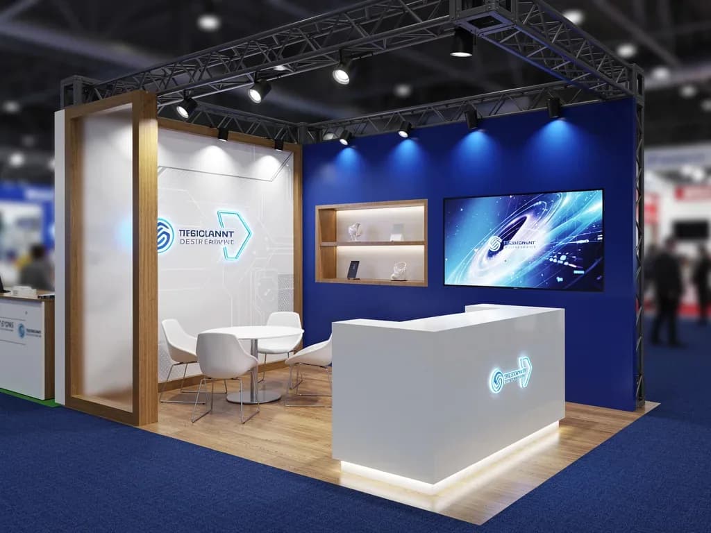 Ascend 10x30 Inline Modular Exhibit with Integrated Reception