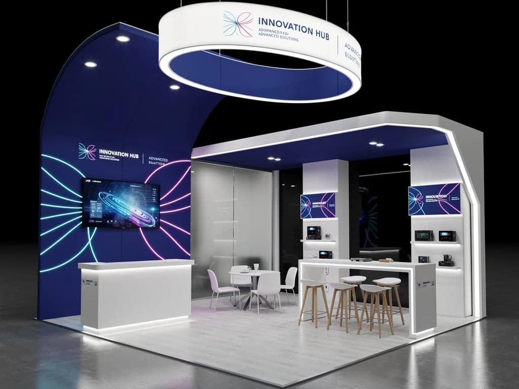 Ascend 30x40 Grand Island Exhibit with Integrated Brand Pavilion